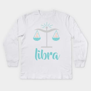 Libra Sep 23 - October 22 - Air sign - Zodiac symbols Kids Long Sleeve T-Shirt